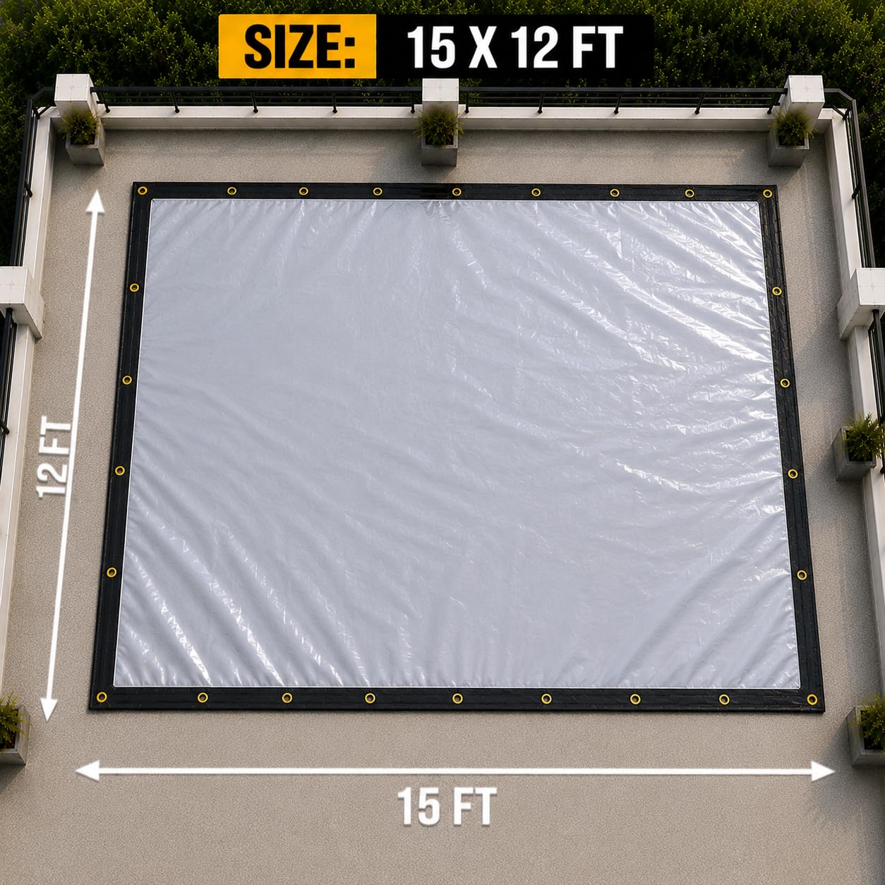 MODIGOLD 170 GSM EVA Composite Tarpaulin 15FT x 12FT Waterproof Cover