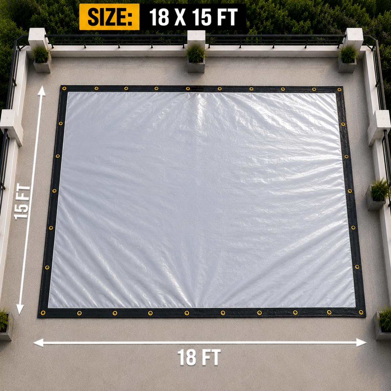 MODIGOLD 170 GSM EVA Composite Tarpaulin 18FT x 15FT Waterproof Cover