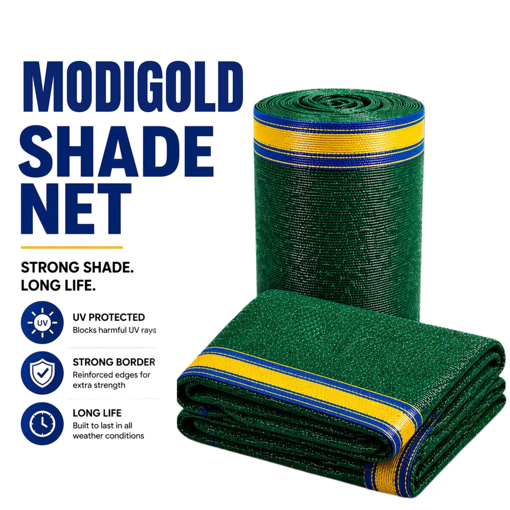 90% Green Shade Net 10FT x 15FT | UV Stabilized Heavy Duty Agro Shade Net for Garden, Nursery & Terrace Farming | Plant Sun Protection & Heat Control Mesh for Outdoor Use