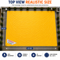 40FT x 30FT Yellow Tarpaulin Sheet Waterproof with 170 GSM, Virgin Material, UV Resistant,Aluminum Eyelets - Laminated, Heavy Duty Tadpatri, Tarpaulin Plastic Sheet for Covering