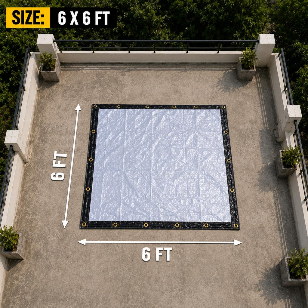 MODIGOLD 170 GSM EVA Composite Tarpaulin 6FT x 6FT Waterproof Cover