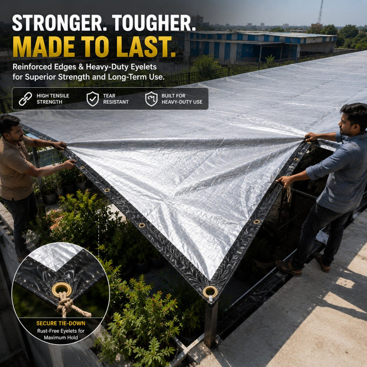 100 GSM EVA Composite Tarpaulin
