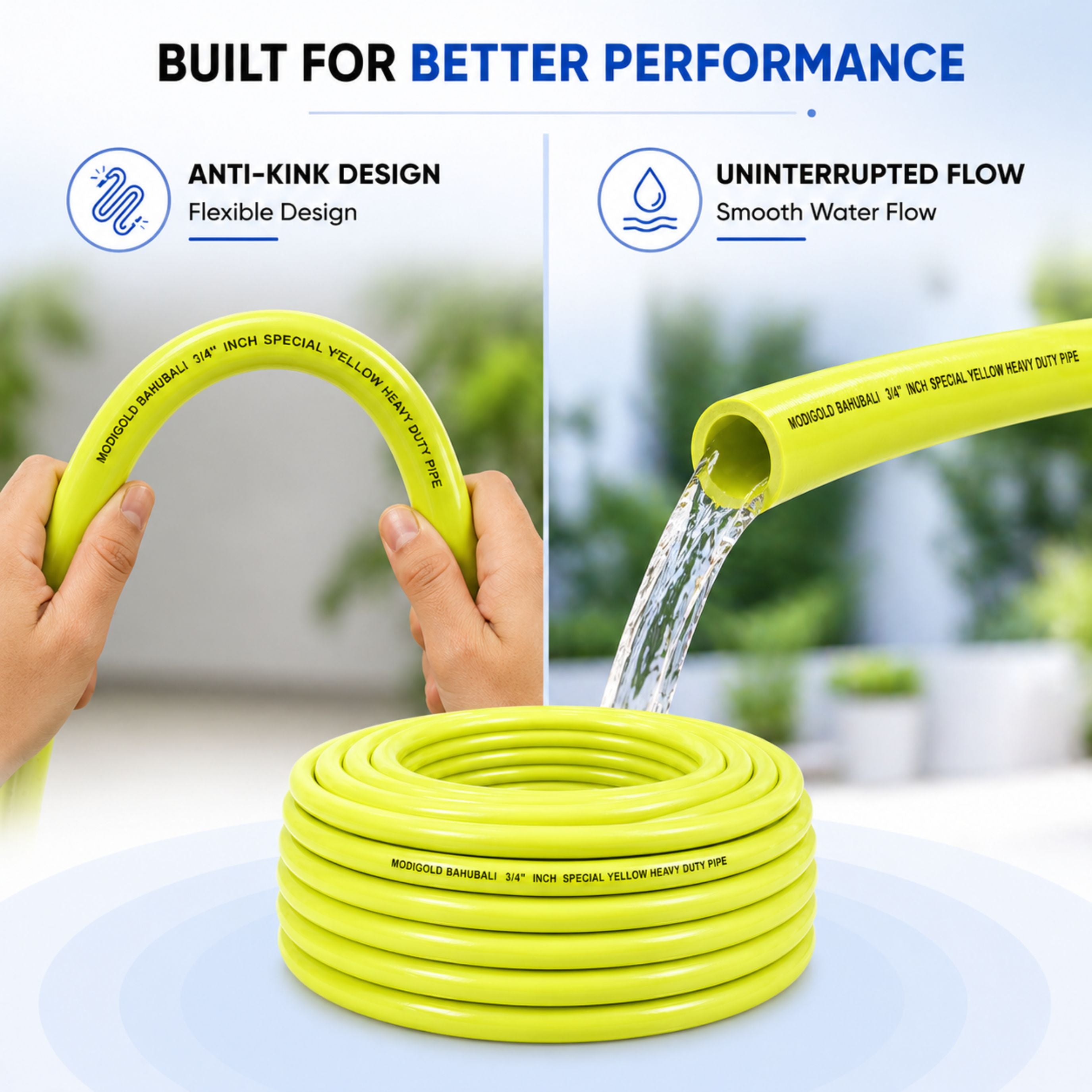 0.5 Inch PVC Garden Water Pipe 30 Meter