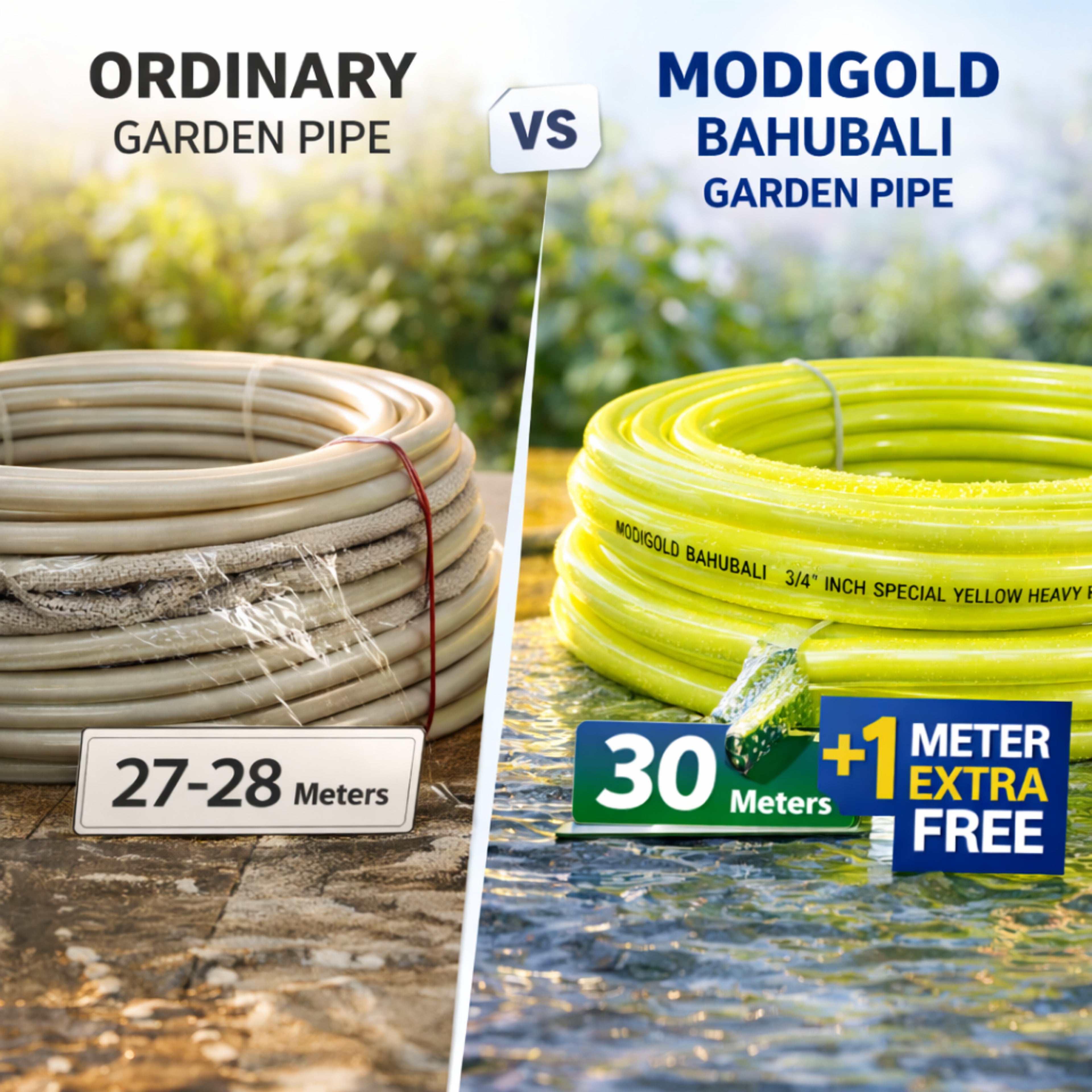0.5 Inch PVC Garden Water Pipe 30 Meter